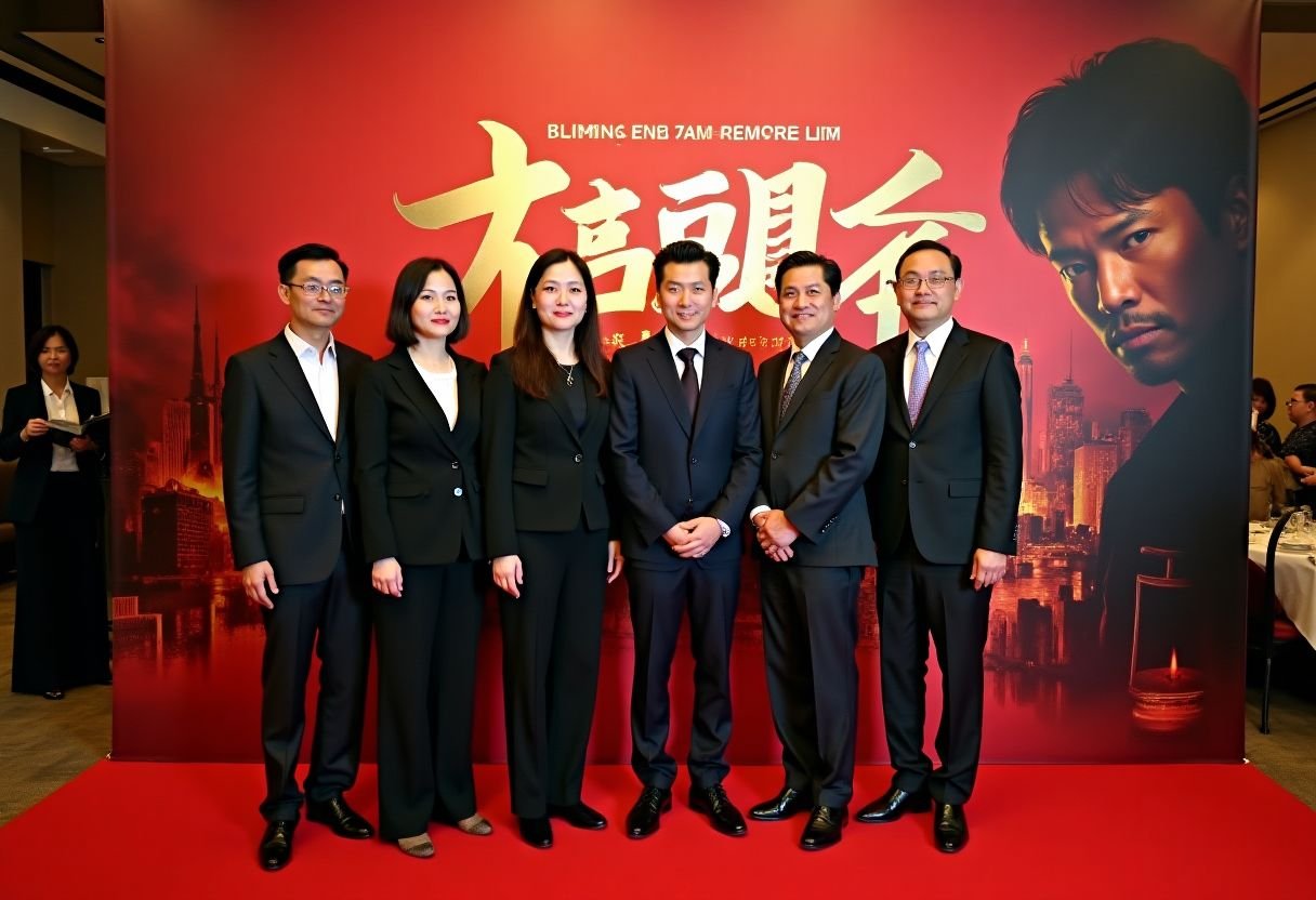 718黑瓜吃料电影首映礼现场，主创团队亮相